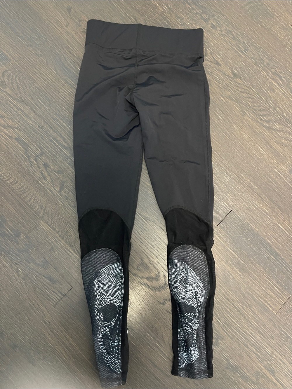 Terez Women's Black Mesh Panel Leggings